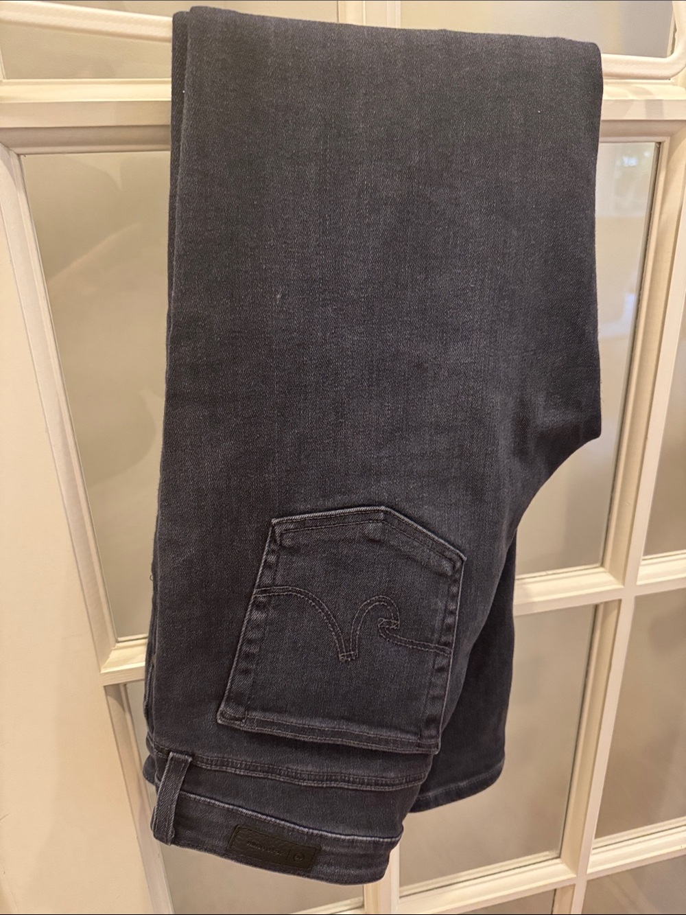 Ag Adriano Goldschmied Mari Women's Straight Leg Jeans Charcoal/Dark Blue wash